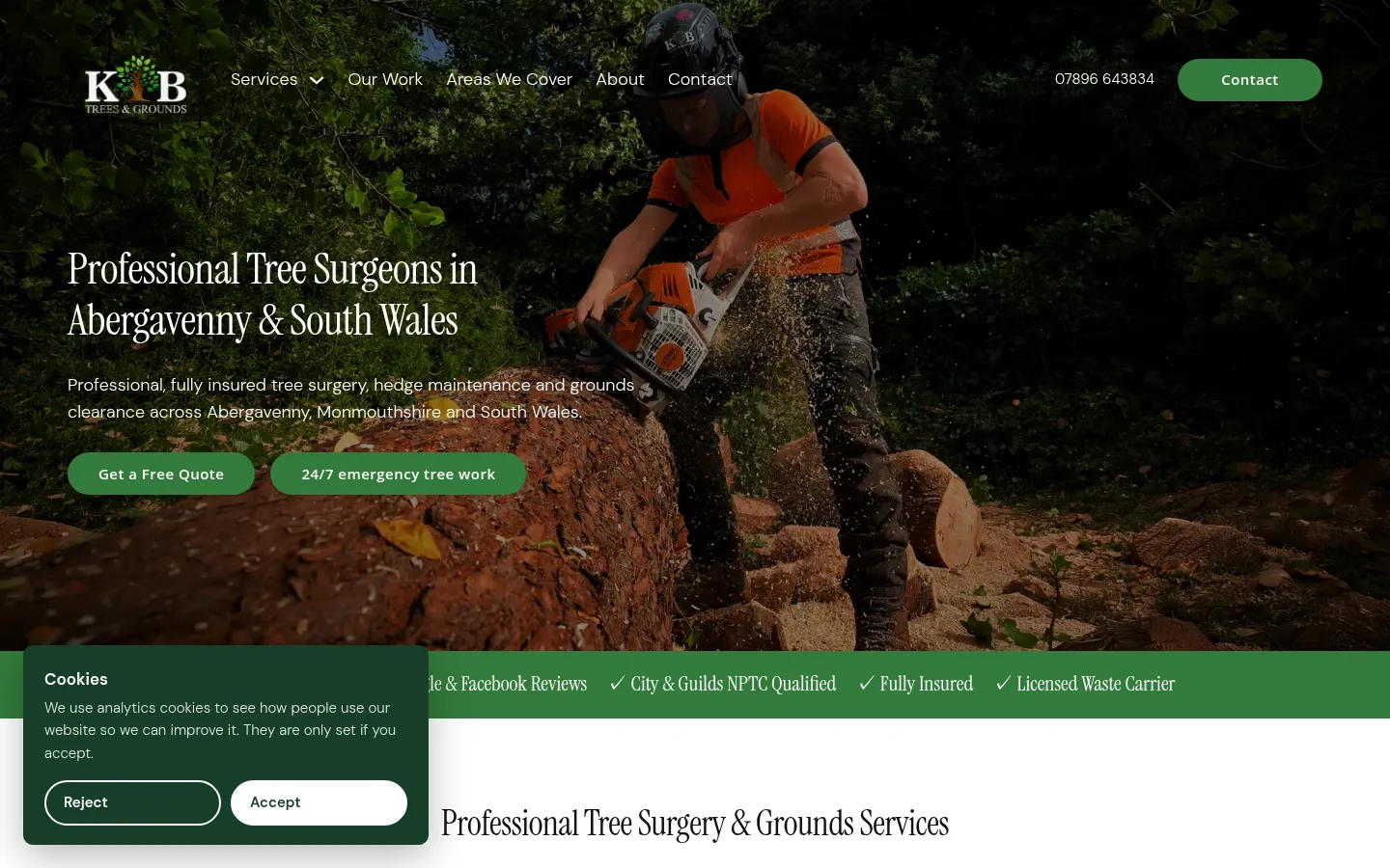 KB Trees & Grounds website